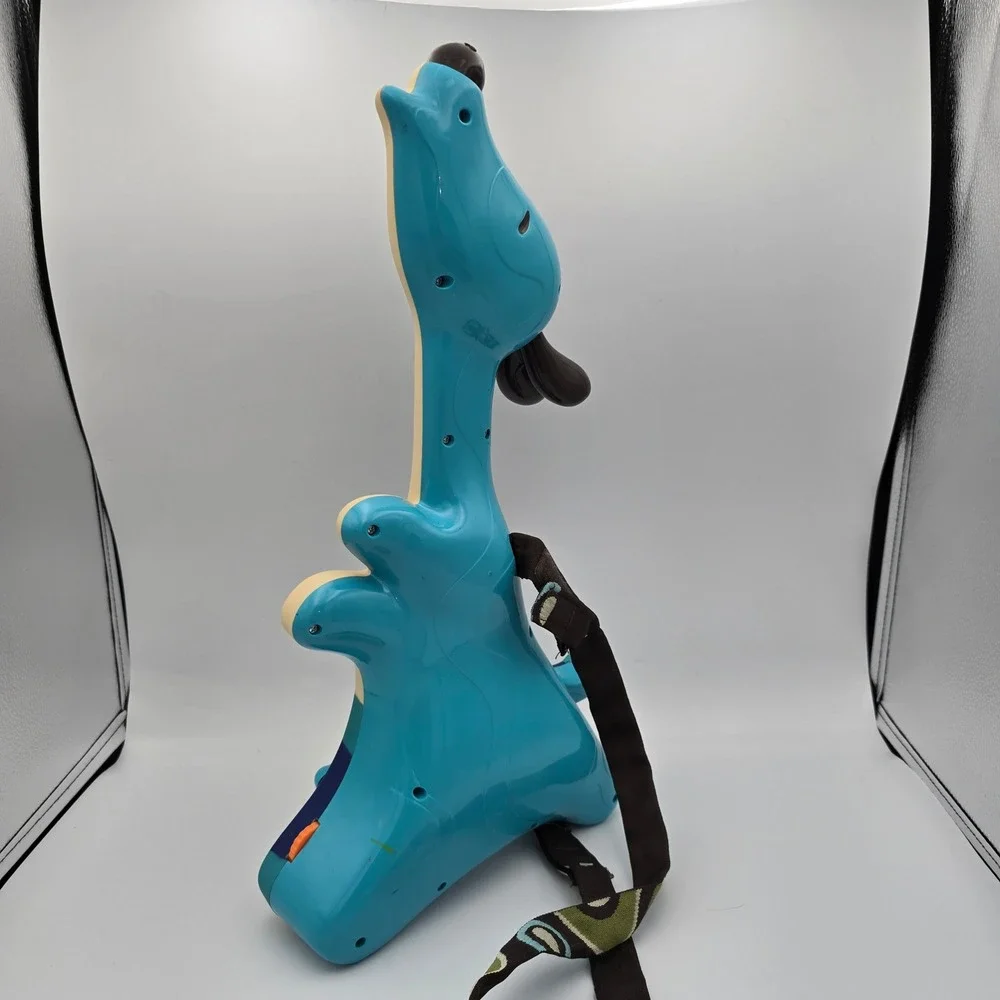 B. Toys Woofer Guitar Dog Musical Toy Blue Cream Acoustic Electric Hound Modes